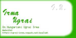 irma ugrai business card